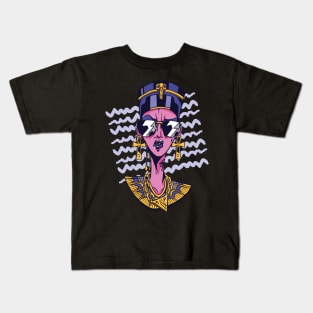 Ancient Egypt Beautiful cool NEFERTITI pyramids Kids T-Shirt